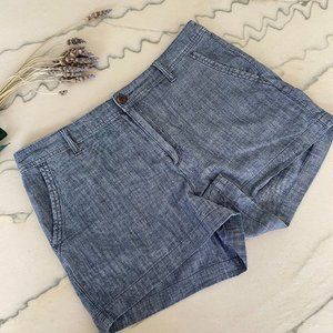 a new day | Chambray Chino Cotton 3 Inch Shorts | 10